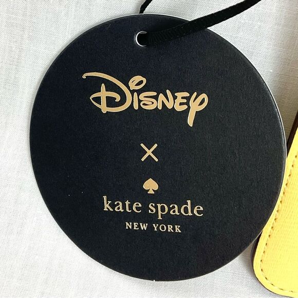 Kate Spade Mrs.Potts Wristlet Yellow Disney Beauty & The Beast Clutch Wallet New - Picture 3 of 6